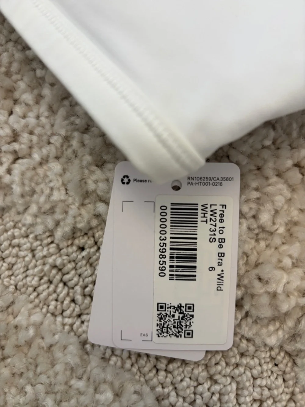 lululemon athletica White Strappy Back Sports Bra - Picture 6 of 6